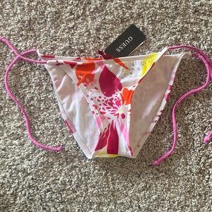 Guess String Bikini Swimsuit Bottoms XS New 4/25